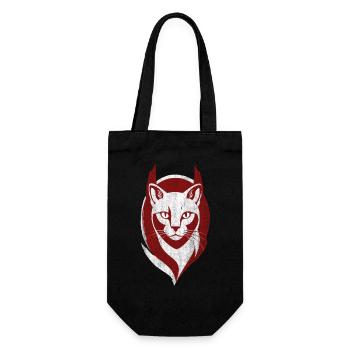 Cool Cat Logo Cat Kitten - Gift Bag for Bottles - black - Front