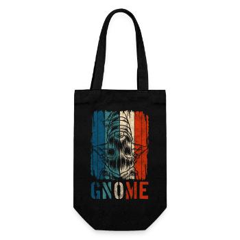 Gnome Garden Gnome Christmas Pointed Hat - Gift Bag for Bottles - black - Front