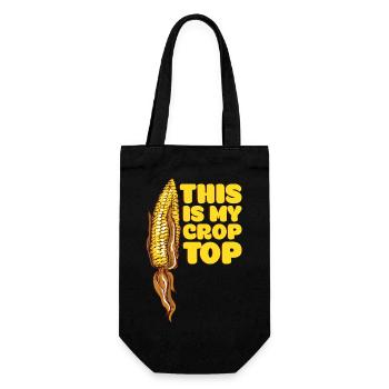 Citations agricoles drôles C’est mon agriculteur Crop Top - Sac à bouteille - noir - Devant