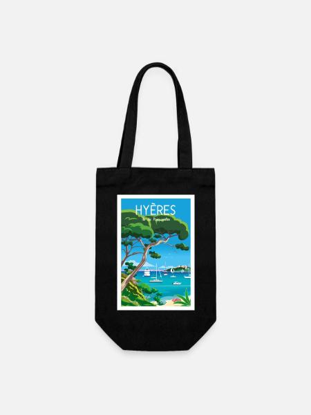 Hyères île de Porquerolles - Sac à bouteille - noir