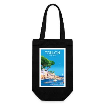 TOULON CAP BRUN - Geschenkbeutel für Flaschen - Schwarz - Vorne