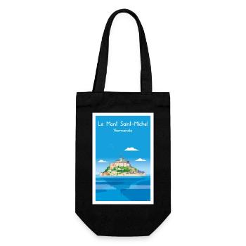 MONT SAINT MICHEL - Sac à bouteille - noir - Devant