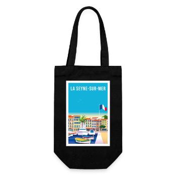 LA SEYNE SUR MER - Sac à bouteille - noir - Devant