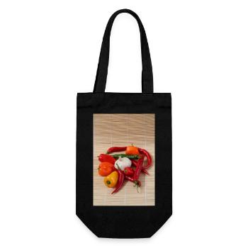CHILI's Round - Gift Bag for Bottles - black - Front
