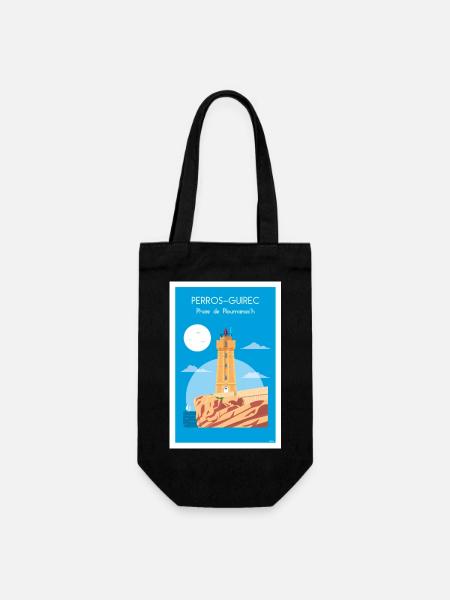 PLOUMANAC'H LEUCHTTURM - Geschenkbeutel für Flaschen - Schwarz