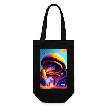 Retro Arcade - Gift Bag for Bottles - black - Front