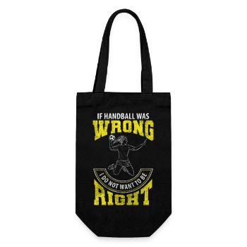 Handballer, Joueur de handball, Tournoi, Lancer sauté - Sac à bouteille - noir - Devant