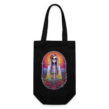 Halloween - Rock & Regenbogen - Geschenkbeutel für Flaschen - Schwarz - Vorne
