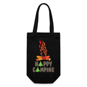 Campfire - Gift Bag for Bottles - black - Front