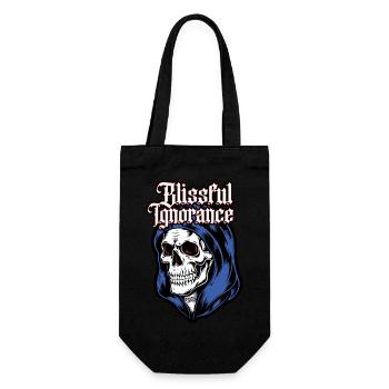 Rotäugige Totenkopfhaube - TonzoBeast - Geschenkbeutel für Flaschen - Schwarz - Vorne