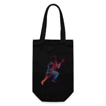 Lacrosse sport art #lacrosse #sport - Gift Bag for Bottles - black - Front