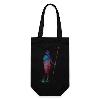 Javelin throw #sport #javelinthrow - Gift Bag for Bottles - black - Front