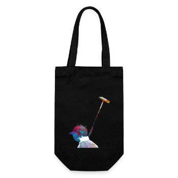Polo sport art #polo #sport - Gift Bag for Bottles - black - Front
