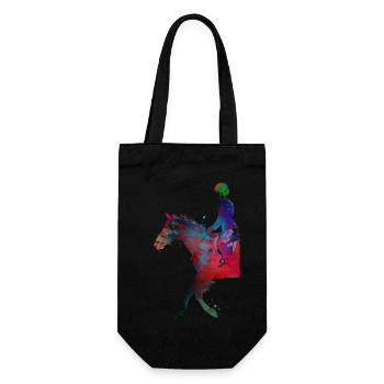 Horse Rider #rider #horse #sport - Gift Bag for Bottles - black - Front
