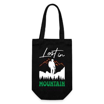 Perdu dans la randonnée en montagne - Sac à bouteille - noir - Devant