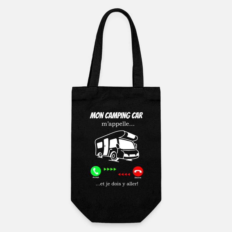 Mon camping car - Sac à bouteille - noir