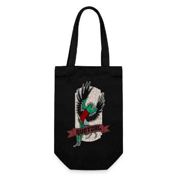 Quetzal Noah National Vogel Guatemala Antigua - Geschenkbeutel für Flaschen - Schwarz - Vorne