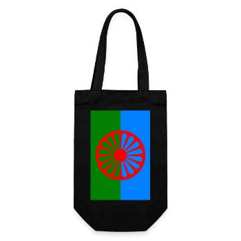 115552801 179234121 Roma-Flagge 2 - Geschenkbeutel für Flaschen - Schwarz - Vorne