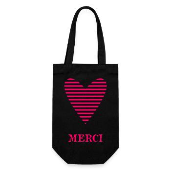 THANK YOU. MISTRESS. MASTER - Gift Bag for Bottles - black - Front