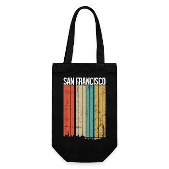 Horizon arc-en-ciel de San Francisco - Sac à bouteille - noir - Devant