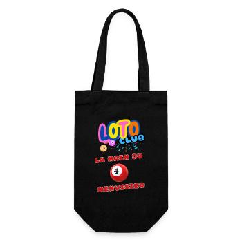 LOTO - BINGO - 4 - LA MAIN DU MENUISIER - Sac à bouteille - noir - Devant