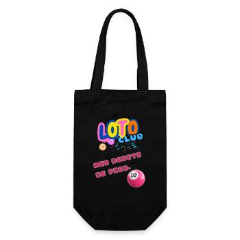 LOTO - BINGO - 10 -MES DOIGTS DE PIED - Sac à bouteille - noir - Devant