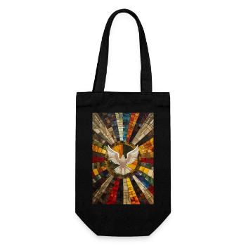 Décor chrétien tchèque animé - Sac à bouteille - noir - Devant