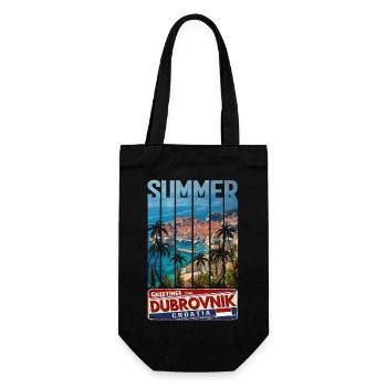 Croatia Kroatia travel summer croatia Dubrovnik - Gift Bag for Bottles - black - Front