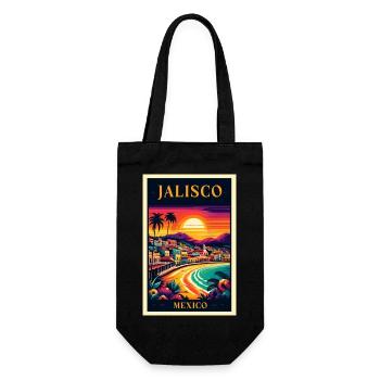 Jalisco Mexico sunset design - Gift Bag for Bottles - black - Front