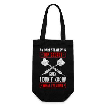 Darts Dartboard Winner - Gift Bag for Bottles - black - Front