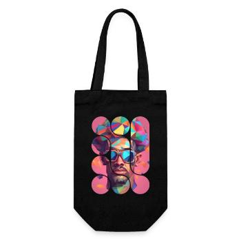 Artiste Géométrique Coloré - Sac à bouteille - noir - Devant