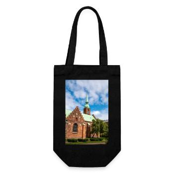 Église abbatiale (Klosterkirken), ville d’Aarhus, Danemark - Sac à bouteille - noir - Devant
