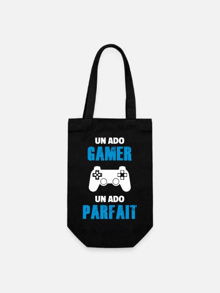 ado gamer / ado parfait / adolescent / enfants - Sac à bouteille - noir
