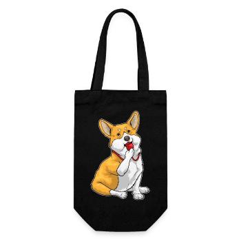 Corgi Referee Whistle - Gift Bag for Bottles - black - Front
