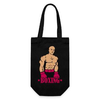 Boxeur de boxe - Sac à bouteille - noir - Devant