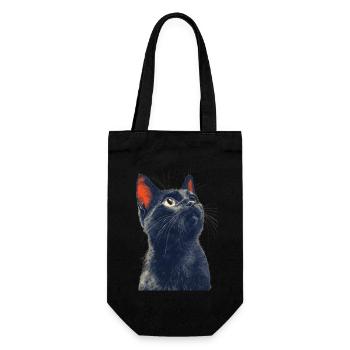 Chat noir - Sac à bouteille - noir - Devant
