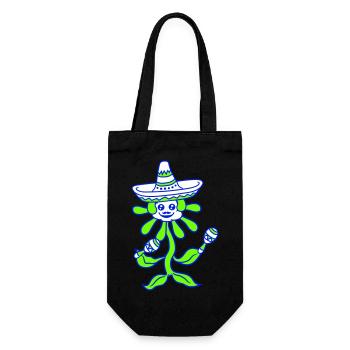 Mexique Culture Fleur Danse Hochet Hâle Musique Fun - Sac à bouteille - noir - Devant