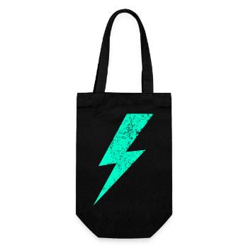 Electric flash in pastel - Gift Bag for Bottles - black - Front