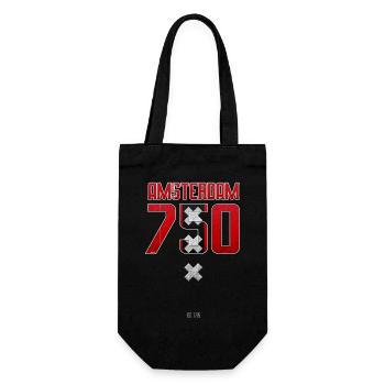 Amsterdam 750 - Geschenkbeutel für Flaschen - Schwarz - Vorne