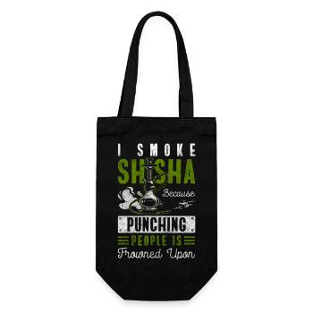 Hookah Delight Pipe Oriental - Gift Bag for Bottles - black - Front