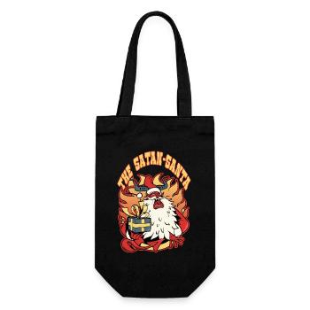 Satan Santa - Gift Bag for Bottles - black - Front