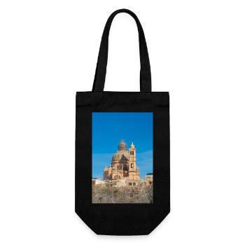 Gozo Island Xewkija City Rotunda of Xewkija Malta - Gift Bag for Bottles - black - Front