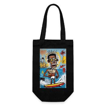 Urban Surfer - Abstract Style - Gift Bag for Bottles - black - Front