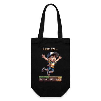 Le gars de la mouche 8bit - Sac à bouteille - noir - Devant