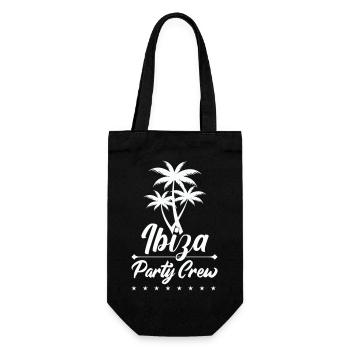 ibiza party crew - Geschenkbeutel für Flaschen - Schwarz - Vorne