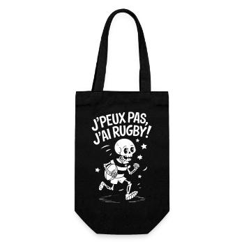 J' peux pas j'ai Rugby ! - Sac à bouteille - noir - Devant