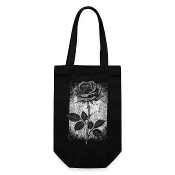 Rose de style gothique - Sac à bouteille - noir - Devant