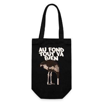 Autruche - Sac à bouteille - noir - Devant