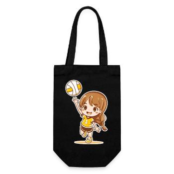 Petit joueur de volley-ball - Sac à bouteille - noir - Devant