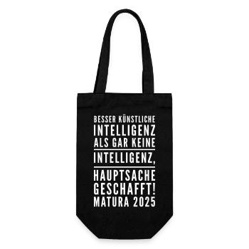 Matura - Geschenkbeutel für Flaschen - Schwarz - Vorne